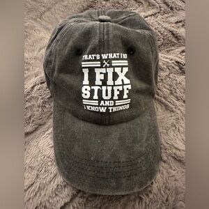 Men's Charcoal 'I Fix Stuff' Cap